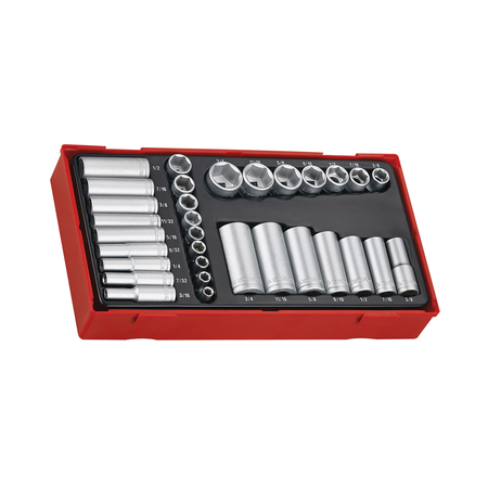 TENG TOOLS 32 Piece 1/4"-3/8" Drive AF Socket Set TTAF32